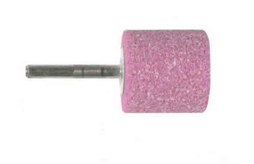 Mola abrasiva CILINDRICA mm 20 x 20 gambo mm 6 al corindone rosa