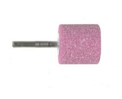 Mola abrasiva CILINDRICA mm 30 x 30 gambo mm 6 al corindone rosa
