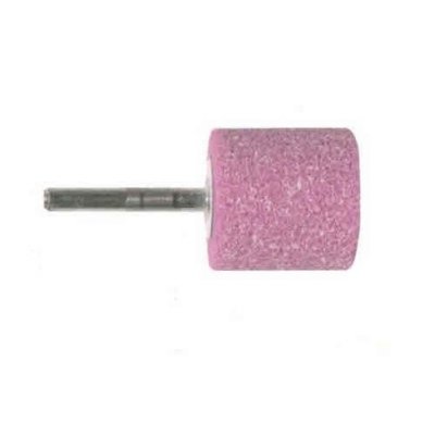 Mola abrasiva CILINDRICA mm 35 x 35 gambo mm 6 al corindone rosa