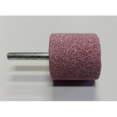 Mola abrasiva CILINDRICA mm 35 x 35 gambo mm 6 al corindone rosa