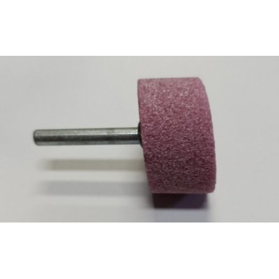 Mola abrasiva CILINDRICA mm 40 x 20 gambo mm 6 al corindone rosa