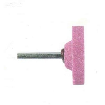 Mola abrasiva CILINDRICA mm 25 x 6 gambo mm 6 al corindone rosa