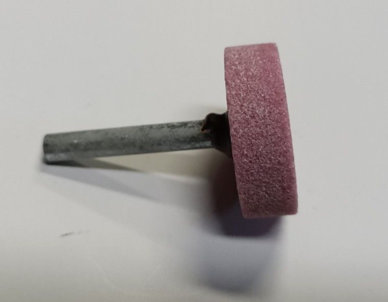 Mola abrasiva CILINDRICA mm 35 x 10 gambo mm 6 al corindone rosa