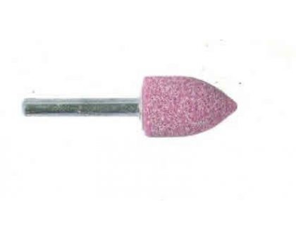 Mola abrasiva A PERA mm 5 x 10 gambo mm 3 al corindone rosa