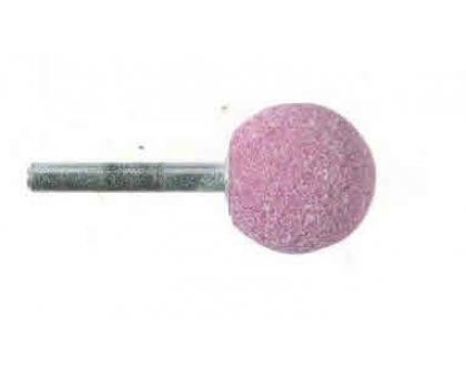 Mola abrasiva a SFERA diametro mm 20 gambo mm 6 al corindone rosa
