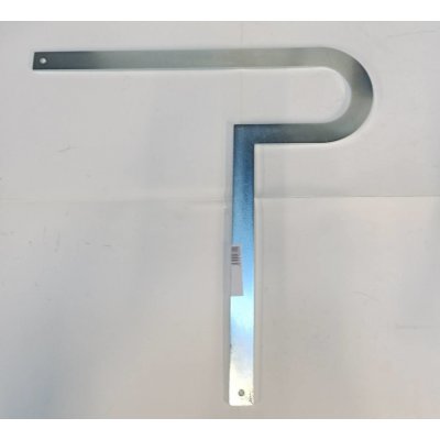 Squadra per flange a gomito curvo mm 500 in acciaio rettificato