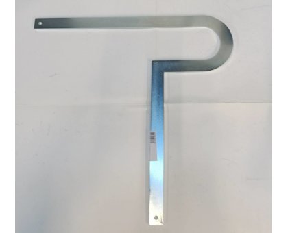Squadra per flange a gomito curvo mm 500 in acciaio rettificato