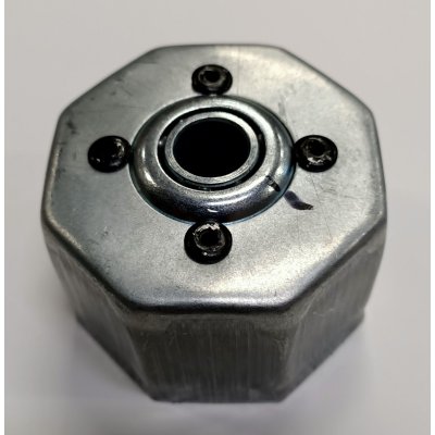 Calotta ottagonale con cuscinetto in metallo per rulli tapparelle ottagonali