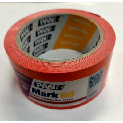 Nastro segnaletico adesivo Rosso mm 50 x mt 50