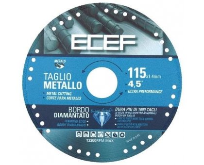 Disco diamantato taglio ferro 115