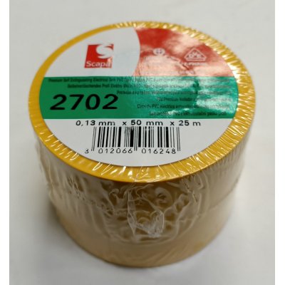 Nastro isolante mm 50 x mt 25 GIALLO in PVC autoestinguente