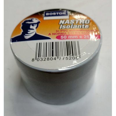 Nastro isolante mm 50 x mt 25 BIANCO in PVC autoestinguente