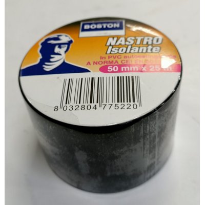 Nastro isolante mm 50 x mt 25 NERO in PVC autoestinguente