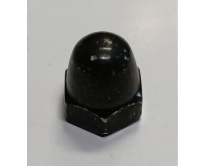 Dado cieco zincato NERO filetto mm 8