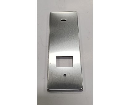 Placca per avvolgitore STARPIU' interasse mm 114 in alluminio ARGENTO