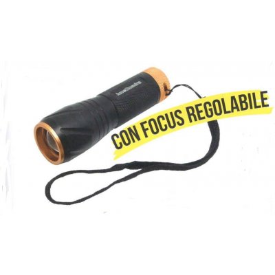 Torcia NEROLED 5w alluminio portatile con batterie incluse