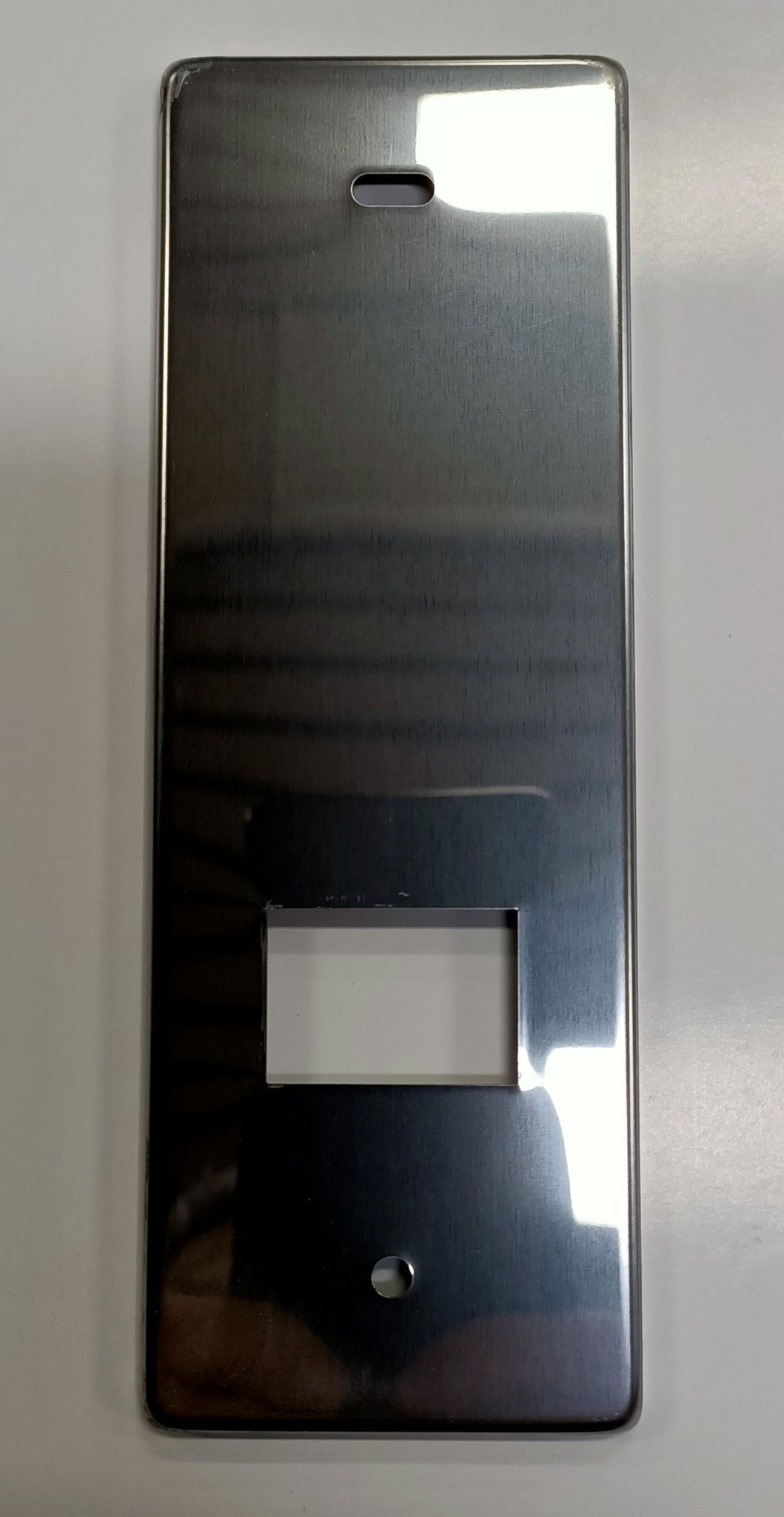 Placca per avvolgitore STARPIU' interasse mm 128 in acciaio INOX