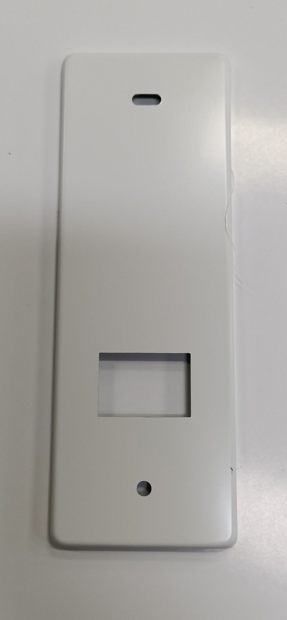 Placca per avvolgitore STARPIU' interasse mm 128 in alluminio BIANCO