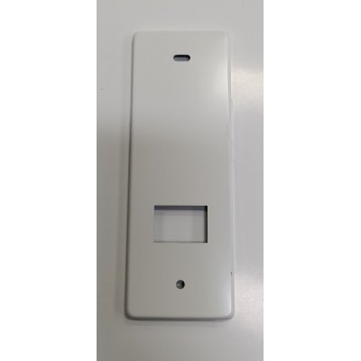 Placca per avvolgitore STARPIU' interasse mm 128 in alluminio BIANCO