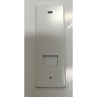 Placca per avvolgitore STARPIU' interasse mm 128 in alluminio BIANCO