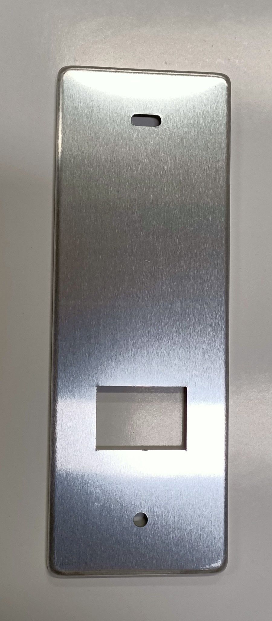 Placca per avvolgitore STARPIU' interasse mm 128 in alluminio ARGENTO