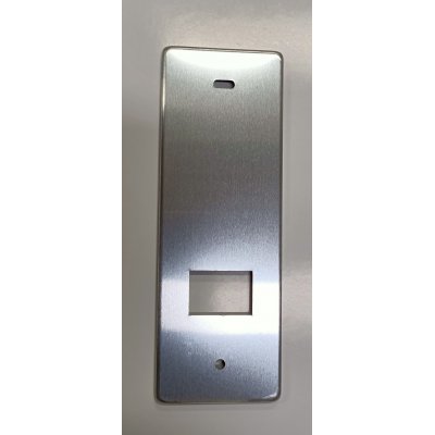 Placca per avvolgitore STARPIU' interasse mm 128 in alluminio ARGENTO