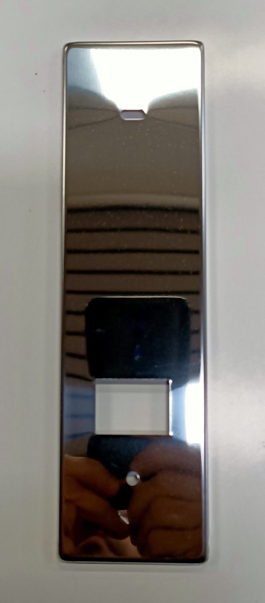 Placca per avvolgitore ZENITH interasse mm 142 in acciaio inox