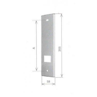 Placca per avvolgitore ZENITH interasse mm 142 in acciaio inox