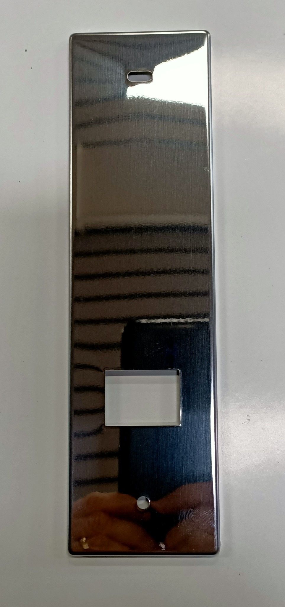 Placca per avvolgitore ZENITH interasse mm 165 in acciaio inox