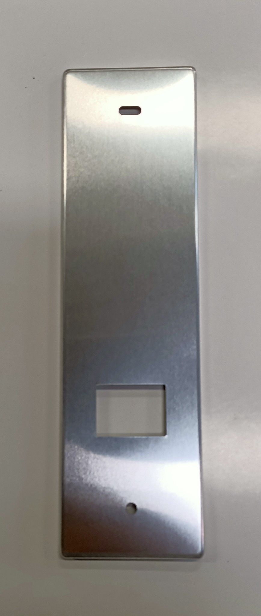 Placca per avvolgitore ZENITH interasse mm 165 in alluminio argento