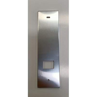 Placca per avvolgitore ZENITH interasse mm 165 in alluminio argento