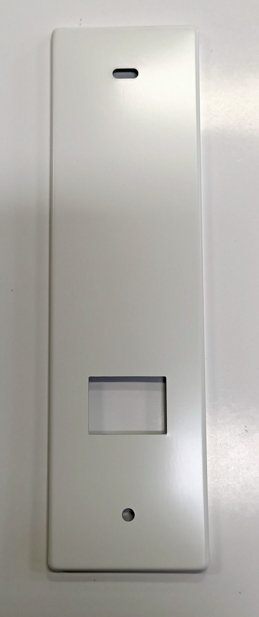 Placca per avvolgitore UNI interasse mm 165 in alluminio BIANCO