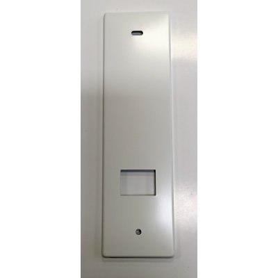 Placca per avvolgitore UNI interasse mm 165 in alluminio BIANCO