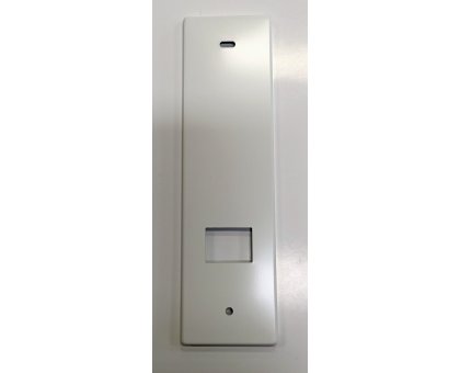 Placca per avvolgitore UNI interasse mm 165 in alluminio BIANCO