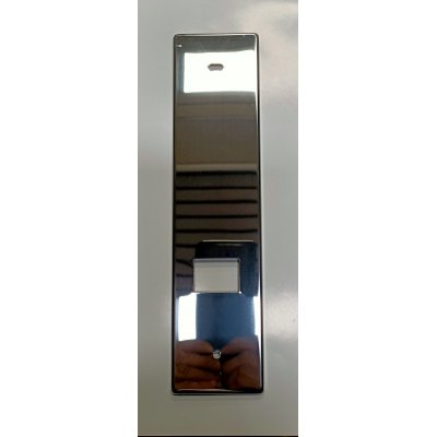 Placca per avvolgitore UNI interasse mm 184 in acciaio INOX