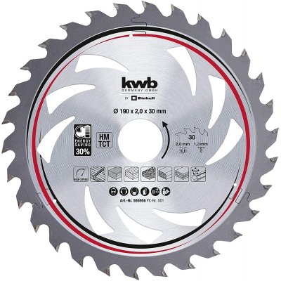 Lama per Sega Circolare Ø 190 foro 30 z 30 KWB 586959