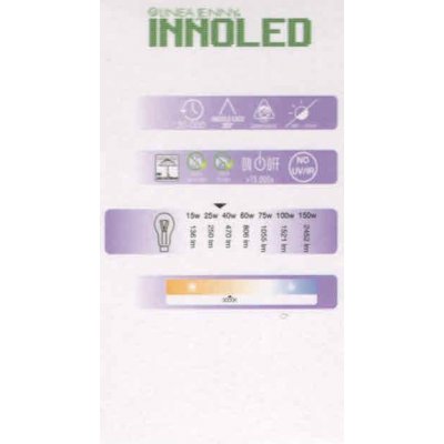 Lampadina FILOLED SFERA SMERIGLIATA 4w E14 Luce calda 3000