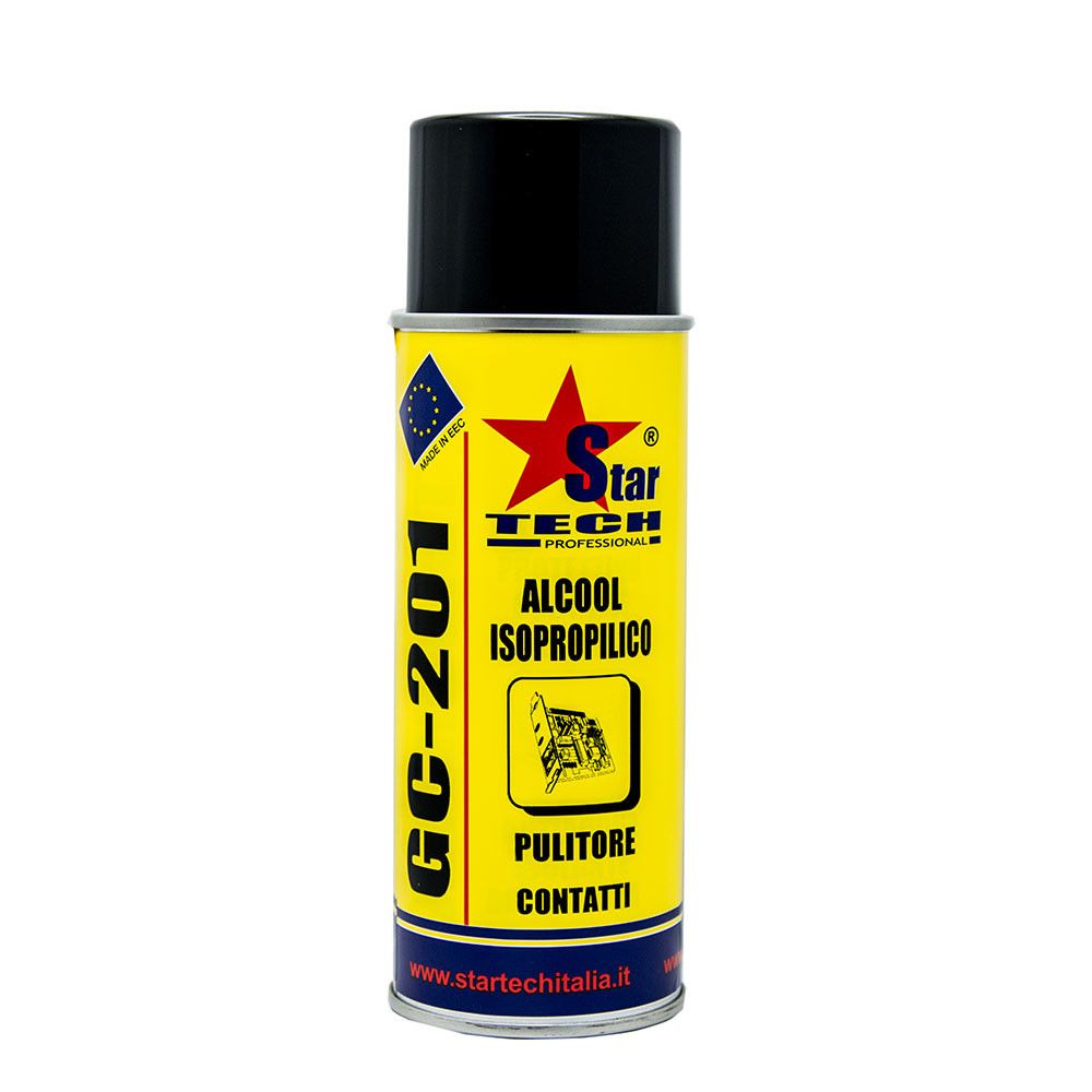 Alcool isopropilico spray GC-201 Pulitore contatti ml 400, Prodotti  Tecnici Manutenzione elettronica