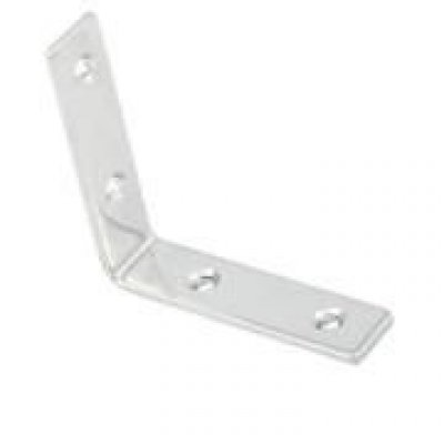 Lastrina ad angolo INOX A2 cm 3 x 3 a 4 fori larghezza mm 12 spessore mm 3