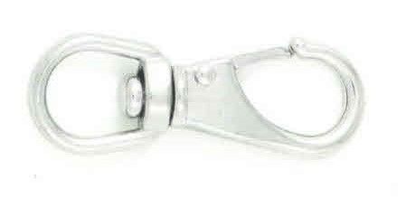 Moschettone girevole INOX A4 con anello grande mm 120x21