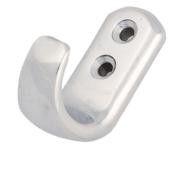 Gancio multiuso INOX A2 ad 2 fori in microfusione mm 40x31x16,5