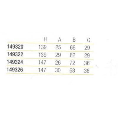 Serratura MG 149326 per cancelli cil. tondo mm 22 scrocco+catenaccio ottone