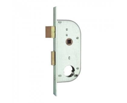 Serratura MG 149324 per cancelli cil. tondo mm 26 scrocco+catenaccio ottone