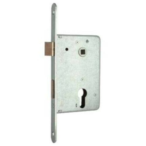 Serratura MG 461500 per portine cil. sagomato scrocco e catenaccio ottone