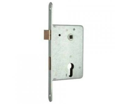 Serratura MG 461500 per portine cil. sagomato scrocco e catenaccio ottone