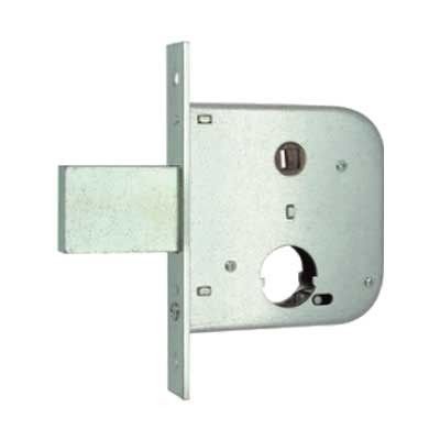 Serratura MG 134500 per cancelli cil. tondo mm 26 scrocco acciaio con catenaccio
