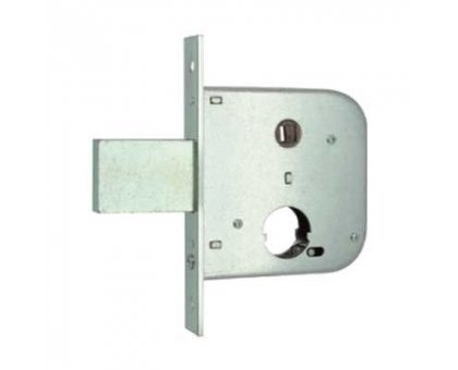 Serratura MG 134500 per cancelli cil. tondo mm 26 scrocco acciaio con catenaccio