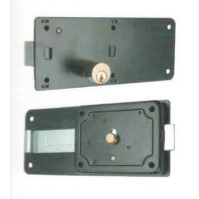 Serratura MG 715605 a ferroglietto da applicare 5 mandate + scrocco pomolo interno