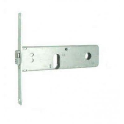 Serratura MG 797601 da infilare per fasce cil. ovale 2 mandate con rullo regolabile