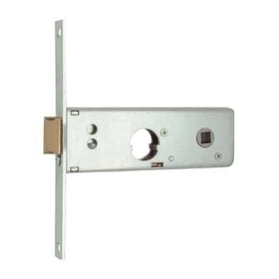 Serratura MG 801601 da infilare per fasce cil. tondo 22 mm 2 mandate + scrocco catenaccio ottone